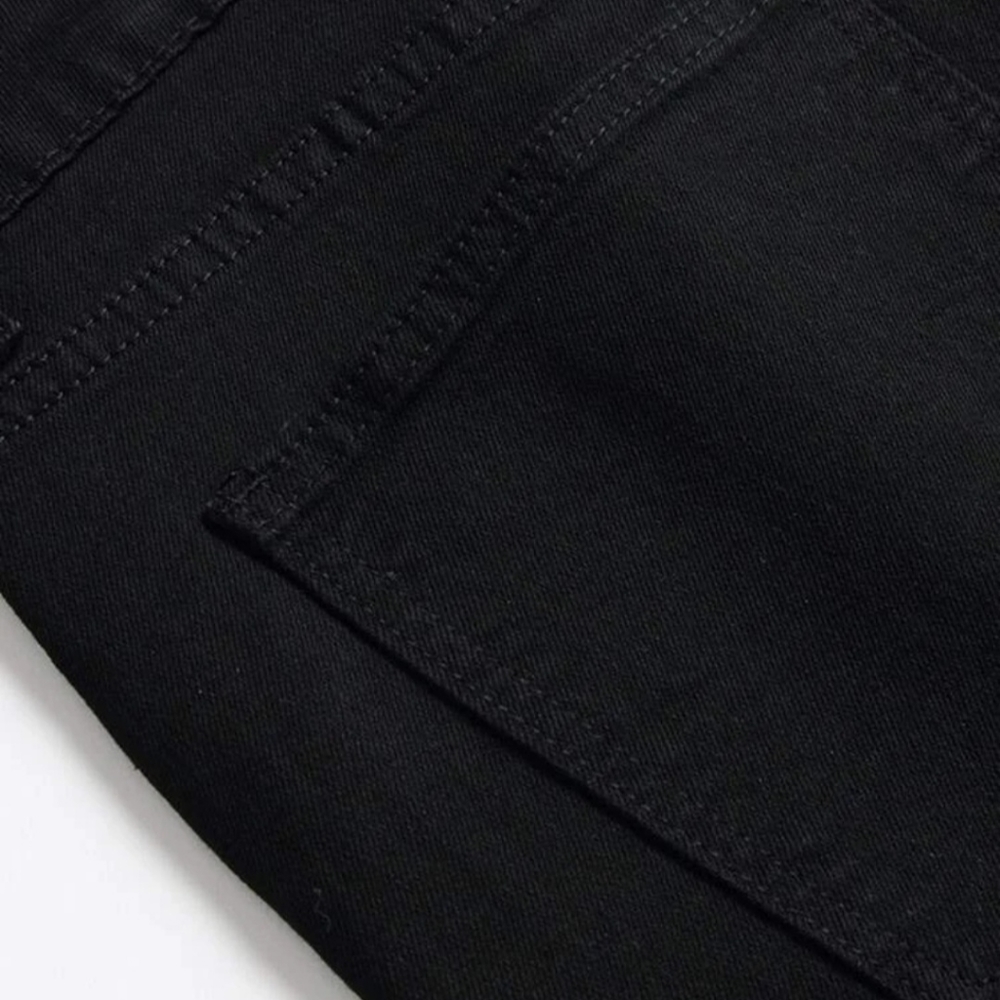 Guys Ripped Zip Fly Jeans - Picture 7 of 9